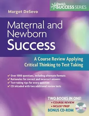 Maternal And Newborn Success A Course Review Margot R. De Sevo • $13.99