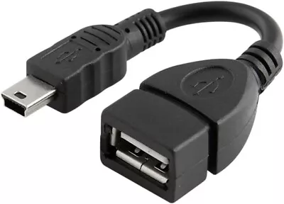New Mini USB OTG Cable For Digital Cameras USB A Female To Mini USB B 5 Pin Male • $4.99