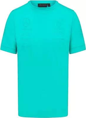 Mercedes AMG Petronas F1 Men's Stealth Team T-Shirt 2023 Blue Free UK Shipping • £40