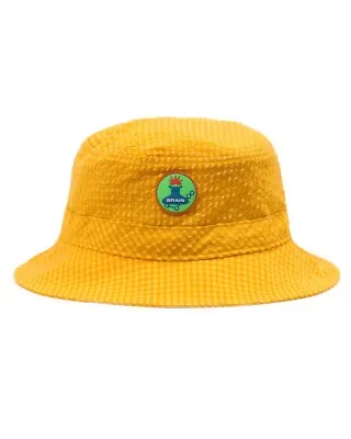 Brain Dead Seersucker Bucket Hat; Yellow; Pre-Owned; US L/XL • $15.99