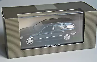 WOW  Mercedes Benz W211 E-Class Estate BLACK Mercedes Museum MINICHAMPS 1:43 • £54.90