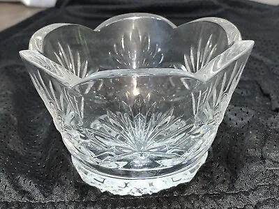 Signed Miller Rogaska Crystal Glass BowlPineapple TopDiamonds Pattern • $8