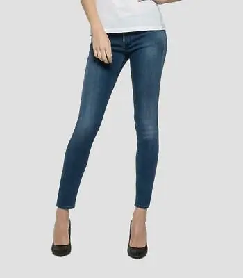 £24.99 • Buy Replay Womens Jeans, New Luz Skinny Fit Jeans, Dark Indigo, Power Stretch, Denim