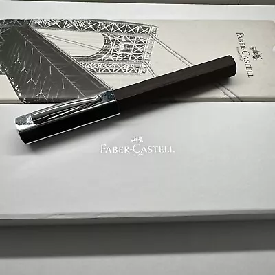 Faber Castell Fountain Pen Hex Wooden M Nib • £29