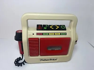 Vintage 1989 Fisher Price Cassette Tape Player/Recorder Untested • $20