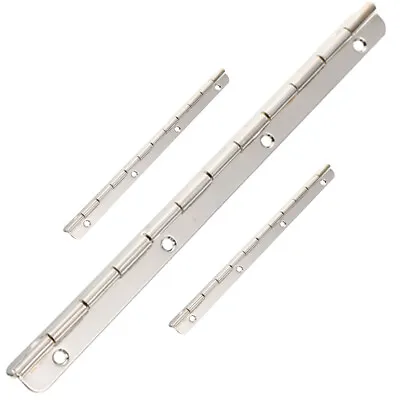 3 Pcs Stainless Steel Continuous Folding Hinges Hinge Piano Hinge 36 Inch Piano • £7.81