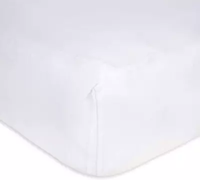 Burts Bees Baby Solid Fitted Crib Sheet Organic Cotton BEESNUG - Cloud White Fi • $32.14
