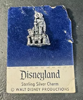 Vintage Sterling Silver 925 WDP Disneyland Castle Pendant Charm • $17.50