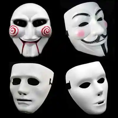 V Unisex Cosplay Costume Halloween For Vendetta Mask Guy Fawkes Anonymous Hacker • $6.60