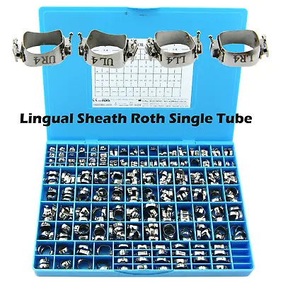 Dental Orthodontic Molar Band Buccal Single Tube Conv Lingual Sheath Roth022 GAC • $198.99