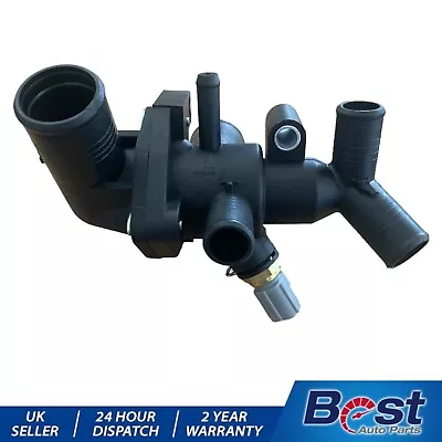 Thermostat Housing With Switch For Ford Transit Ranger Jaguar X Type 2.2 Tdci • £25.95