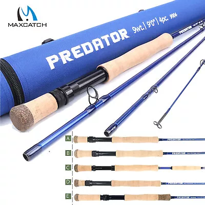 Maxcatch Predator Big Game Saltwater Fly Fishing Rod 8/9/10 11/12wt Fast Action • $80