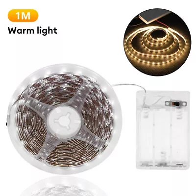 5V Battery Powered LED Strip Lights Lamp Flexible Tape Self Adhesive Back Light • $7.38