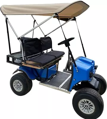 CRO SunPro Quick Release Removable Golf Cart Top For Cricket Mini Carts - Beige • $199