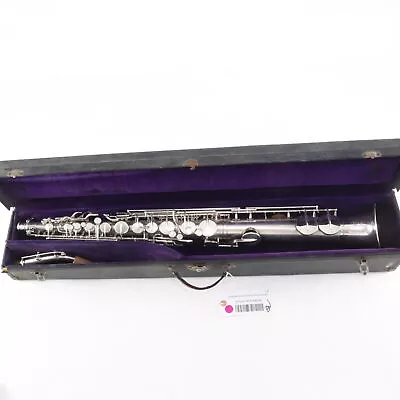 Buescher Straight Alto Saxophone SN 202634 ORIGINAL SILVER PLATE • $11999