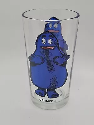 Vintage McDonalds Blue Grimace Collector Series Glass 1970's • $6.99