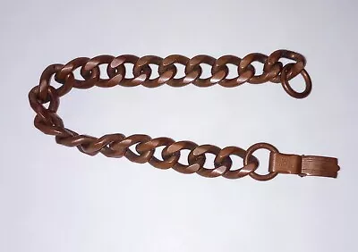 Estate Mens Solid Copper Link Bracelet Signed Solid Copper • $12