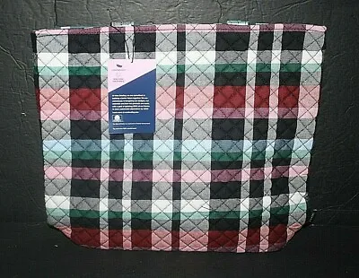  Vera Bradley  RIBBONS PLAID Iconic Tote Bag   NWT  • $38.40