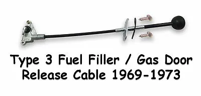 Vw Type3 1969-1973 Gas Door Release Cable Complete Notchback Squareback Fastback • $45