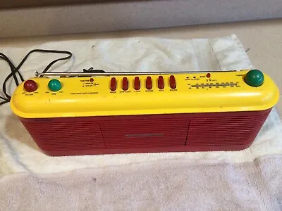Vintage Sharp QT-V40(R) Red AM FM Radio Cassette Tape Player Boombox • $19.99