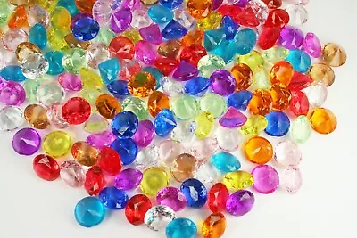 Bulk Pirate Gems ACRYLIC Plastic DIAMOND Shape Assorted Colors Choose Amount • $3.55