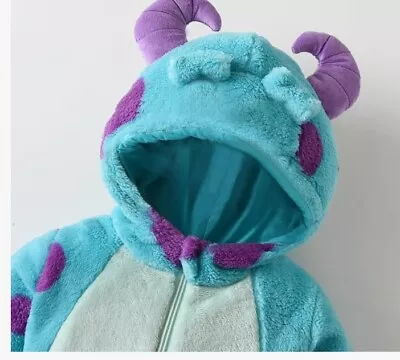 Disney Hooded Monsters Inc Sulley Costume For Kids 3/4T • $19.99