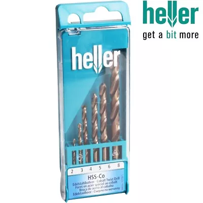 COBALT DRILL BIT HELLER HSS SETS 2mm-13mm Metal Stainless Steel Cutter • £14.99