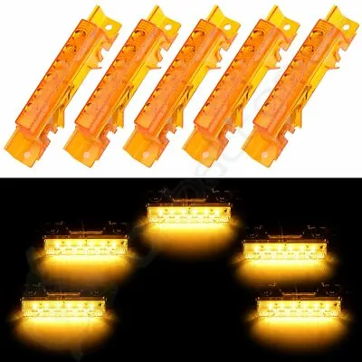 5X 6 Led Cab Marker Top Roof Running Light For Volvo VN/VNL 2003+ Truck Amber • $29.79