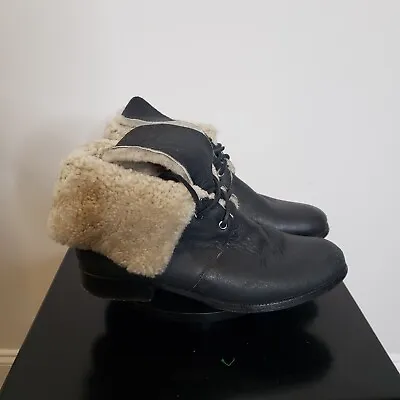 Michael Kors Women's Fur Lining Leather Ankle Boots Size 8.5  • $32