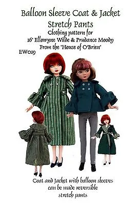 EW019 Jacket & Coat Pattern 4 Ellowyne Wilde Tonner • $12.95