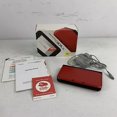 Nintendo 3DS XL Game Console Red Complete Boxed VGC Free Tracked Postage • $380