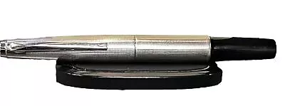 Vintage Pilot 585  Silver Fountain Pen  14K NIP Short Made In USA • $145