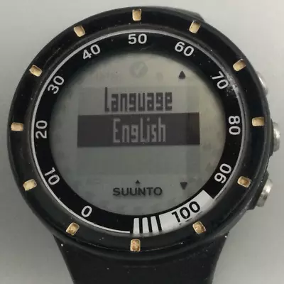 Suunto Quest Digital Sports Watch Men Black BROKEN BAND 30M New Battery • $40.49