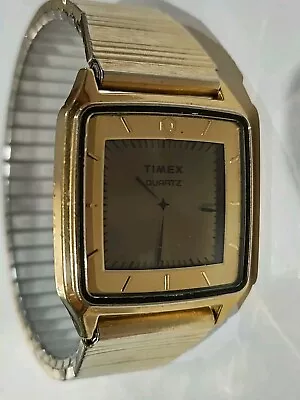 Vintage Timex Illusion L Cell Digital Watch LCD Hands Gold NO RES • $29.44