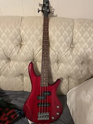 Ibanez GSRM20 Mikro 4-String Bass Guitar - Transparent Red • $170
