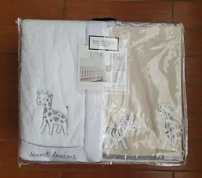 Wendy Bellissimo Little Safari Gray Zebra Baby Crib Bedding 3-Piece Set NEW  • $71