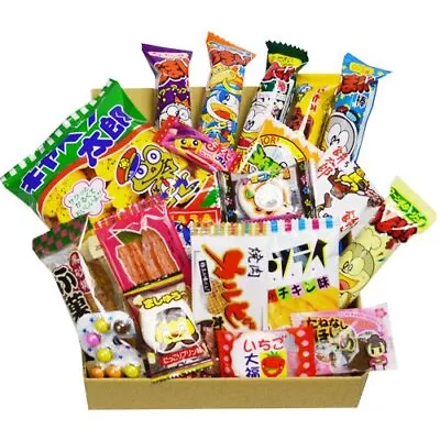 Japanese Candy Dagashi Box 20pcs Umaibo Snack Gummy Potato Chip Kitty Chocola... • $25.23