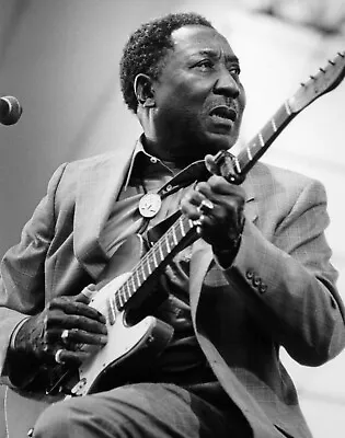 American Musician Muddy Waters Modern Chicago Blues Picture Photo 8.5  X 11   • $13
