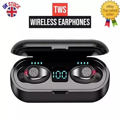 Wireless Bluetooth Earbuds In-ear Noise Cancelling Headphones For All Devices • £7.59