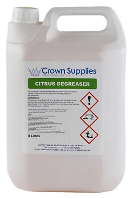 £16.49 • Buy Heavy Duty Degreaser Concentrate - Citrus - 5 Litre