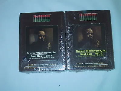 SEALED 8-Track GROVER WASHINGTON JR Soul Box 1973 Kudu 2 Tape Set • $19.98