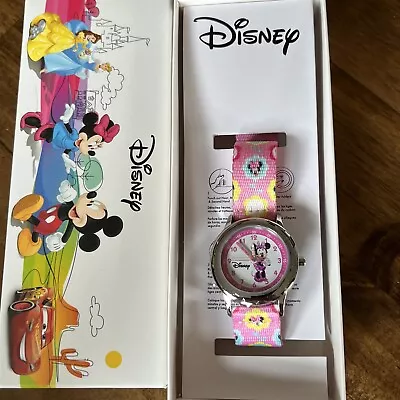 DISNEY Time Teacher MINNIE MOUSE Girls Watch - WDS000087  MSRP: $42 • $19.99