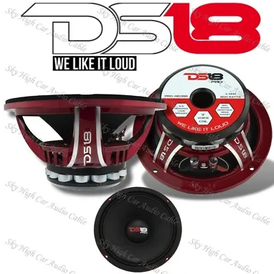 DS18 PRO NEO6R 600W Mid Bass Neodymium Midrange 4 Ohm Car Audio Speaker 6.5  • $159.95