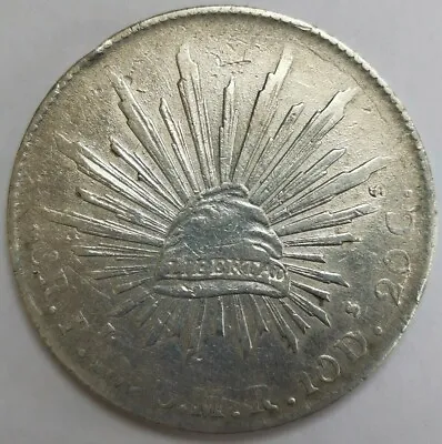 Mexico 1890 Pi MR 8 Reales Silver Crown #404 • £40