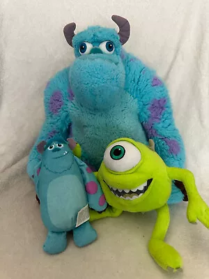 Disney Pixar Monsters Inc Mike Sulley Sully Bundle Of Soft Toy Plush • £18.99