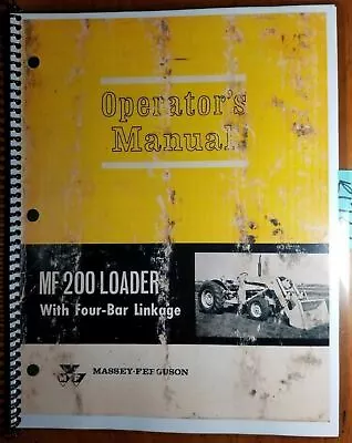 Massey Ferguson MF 200 Loader Four-Bar Linkage Owner Operator Manual 690 710 M2 • $12.49