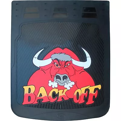$57.99 • Buy M&C 'Back Off' Bull Semi-Truck Mud Flaps - 24in.W X 30in.H, Pair