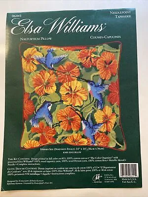 Elsa Williams Needlepoint Embroidery Kit Nasturtium Hummingbird Karwan 06441 • $99