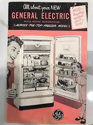 Vintage General Electric Refrigerator Information & Recipe Booklet -free Postage • $8.99