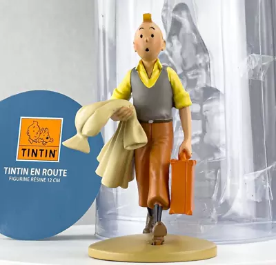 Tintin Figurine Moulinsart 42217 Tintin En Route 12cm Herge Officielle Figure 95 • $62.20